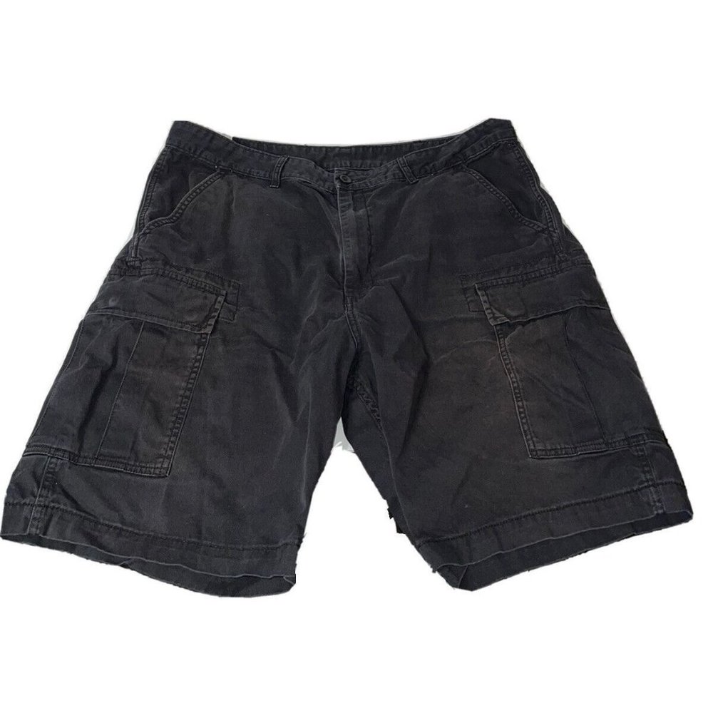 Levis Mens Cargo Shorts Size 38 Faded Soft Black
